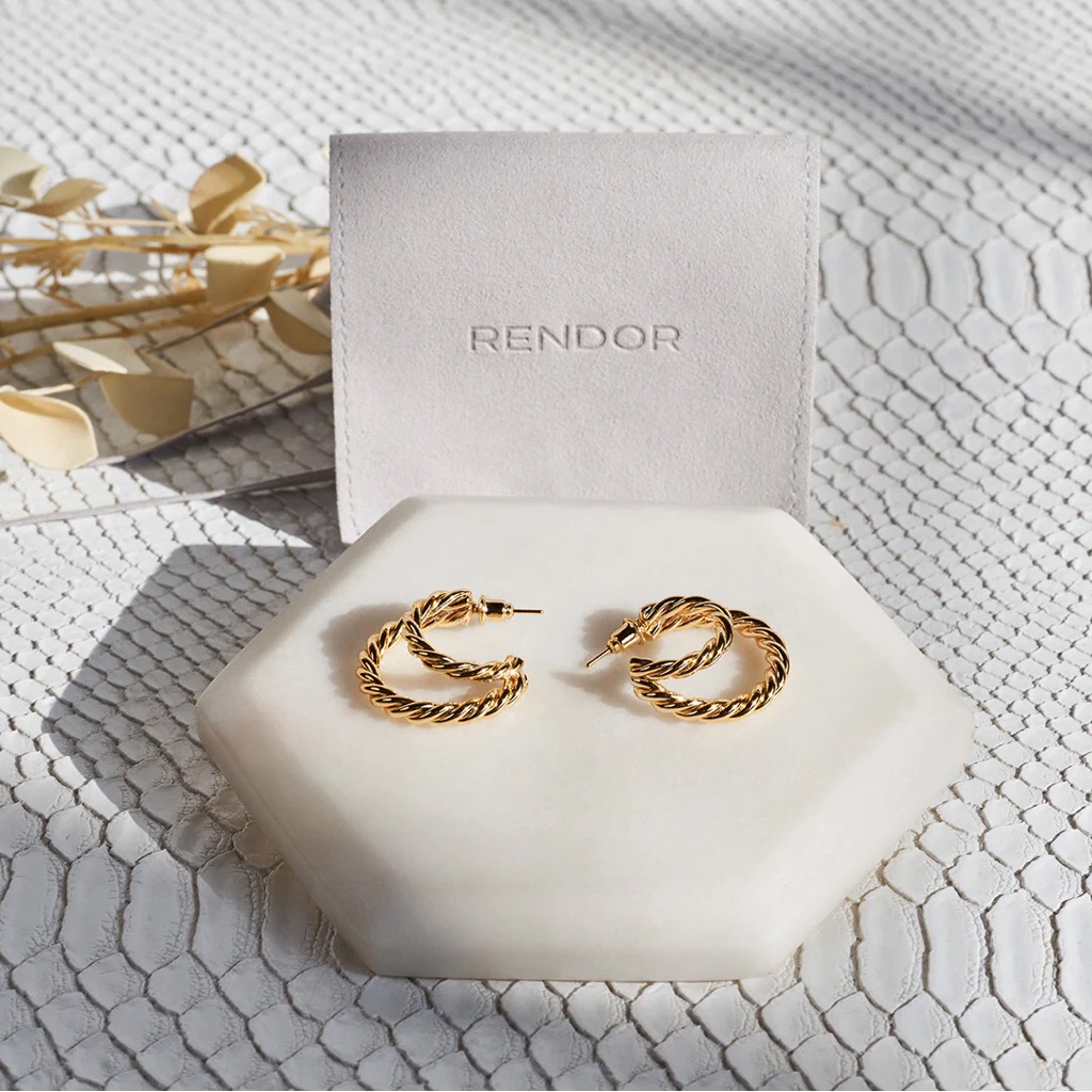 Rendor Victoria Earrings - Yellow Gold